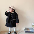 Girls Quilted Jacket Black Baby Winter Clothes